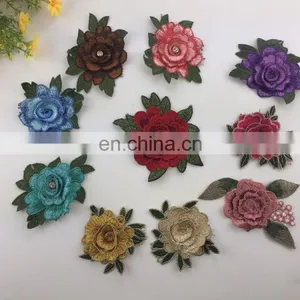2017hot Sale Wholesale 3D Embroidery Flower Applique/patch for Decorate thumbnail-4