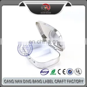 High Quality Cheap Epoxy Type And 2 Space Insert Type Rectangle Shaped Metal Small Pocket Pill Box thumbnail-1