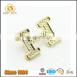 Guangdong Factory Wholesale Custom Cheap Hardware Bag Accessories Gold Letter Logo Plate thumbnail-1