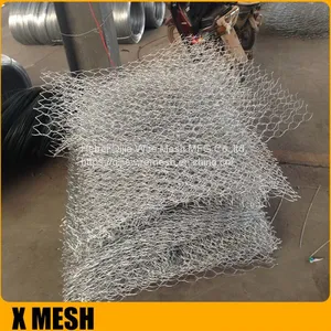High Tensile 80x60mm Opening Hexagonal Gabion Basket for Retaining Wall thumbnail-5