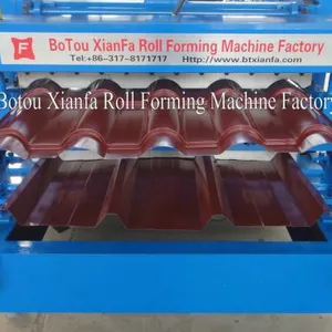 Corrugated Double Profile Roof Roll Forming Machine thumbnail-3