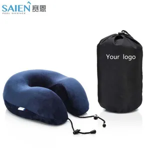 New Hot Sale Products Made in P.r.c Round Memory Foam Travel Neck Pillow thumbnail-1