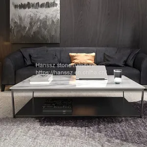 High Quality Rectangular Calacutta White Table Top Wholesale Restaurant Furniture thumbnail-1