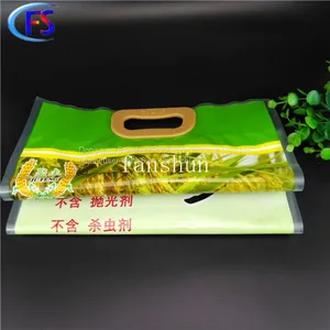 Plastic Vacuum Rice Bag With Handle/Nylon Puncture and Corrosion Resistant Peanut Plastic Bags/Wheat Flour Plastic Bags thumbnail-2