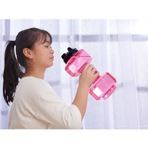 Dumbbell Shape Fitness Creative Large-capacity Sports Drinking Bottle Space Portable Water Cup thumbnail-3