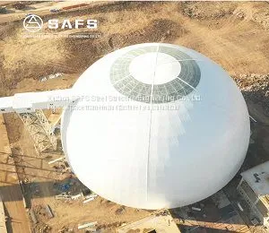 Prefabricated Steel Structure Dome Coal Storage Warehouse Building thumbnail-1
