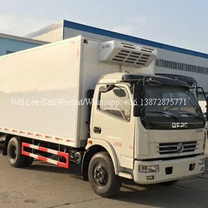 5-6 Tons Small Food Freezer Box Mini Milk Reefer Fridge Van Fish Meat Transport Refrigerator Trucks With Rear Hydraulic Tail thumbnail-2