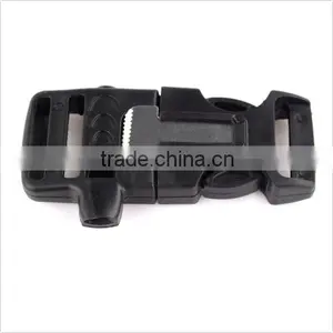 Side Release Whistle Buckle Flint Fire Starter Scaper for Bracelet Paracord thumbnail-5