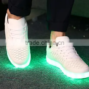 Factory Price Wholesale USB Charge Adults LED Shoes/LED Light up Shoes Sneaker thumbnail-1