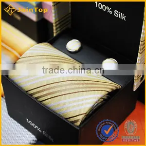 2016 Latest Promotional Silk Necktie Cufflink Tie Custom Gift Box Set thumbnail-6