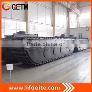 Large Scale Amphibious Pontoon for 30-33t Excavator Assembly Heavy Construction Machinery Undercarriage of Amphibious Excavator thumbnail-1