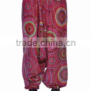 Indian Women Multicolored Printed Harem Pants Trousers Afghani thumbnail-4
