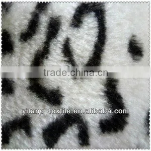 Polyester Printed Leopard Skin Fur Plush,faux Fur Plush thumbnail-4