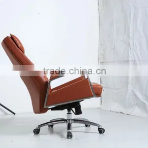 High Back Genuine Leather Luxury Chair Item A902 thumbnail-6