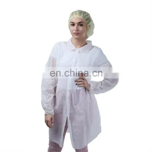 Breathable Comfortable Nonwoven Disposable Laboratory Coats thumbnail-5