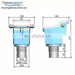 Taijia Ultrasonic Water Level Sensor Suitable for All Kinds of Corrosive Liquid Ultrasonic Level Meter thumbnail-4
