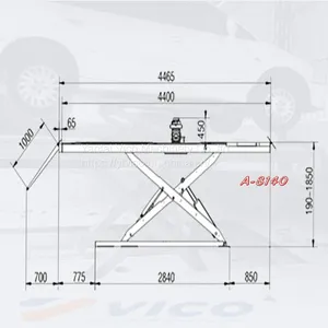 ON GROUND INSTALL ULTRA THIN SCISSOR LIFT #V-JSDM-A-8140 thumbnail-4