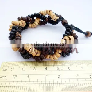 Women Men Fashion Bracelet ( Coconut Shell Beads ) Handicraft Product thumbnail-1