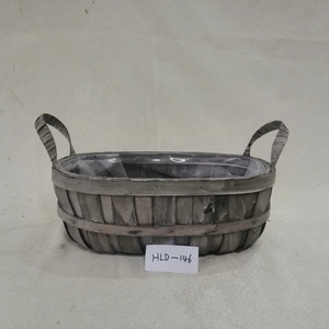 Wood Chip Storage Basket Wholesale Wooden Basket Price thumbnail-2