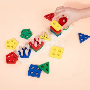Montessori Toys 18+ Month Old, Wooden Sorting and Stacking Toys for Toddlers Preschool Learning Toy, Gift for 12-18 Month Boy thumbnail-4