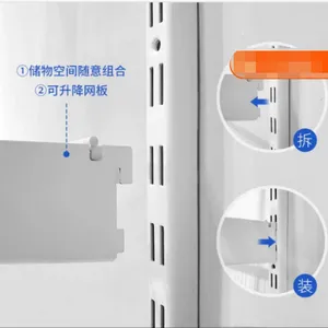 Wardrobe Home Furniture Metal Clothes Wardrobe Closet, Bedroom Hanging Cloth Storage Wire Rack Wire Closet thumbnail-3