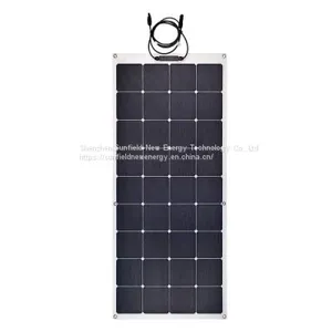 100W 120W 130W 19.8V Mono Solar Panel Flexible SunPower Cells Lightweight on Rooftop thumbnail-1