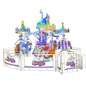 Factory Price Park Outdoor Indoor Equipment Rotary Amusement Rides Self-control Plane Aircraft for Children thumbnail-1