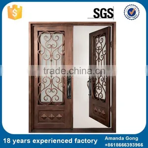 Superior Quality Front Entry Wrought Iron Patio Doors thumbnail-1
