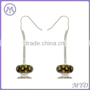 Murano Lampwork Glass Bead Earrings for Young Women thumbnail-1