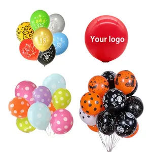Full Color Clear Printable Latex Balloon Personalized Christmas Birthday Party Personalized Print Custom Logo Balloon Globo thumbnail-2