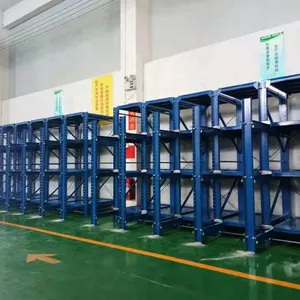 Custom High Load 1000kg/Layer Stacking Metal Sheet Racking Sliding Drawer Type Steel Mould Racks thumbnail-2