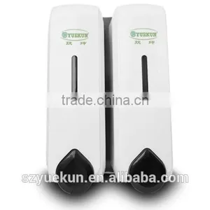 2*350ML Bathroom Double Hand Soap Dispenser/ABS Plastic Durable Manual Liquid Shampoo Shower Dispenser YK1051 thumbnail-6
