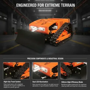 Vigorun VTC550 Robotic Lawn Mower One-Key Electric Start Four-Stroke Engine Smart Robot Mower Remote Control 200M thumbnail-1