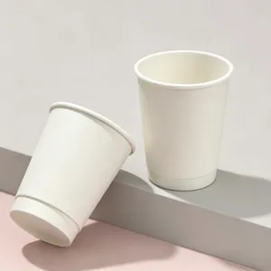 8oz Double Wall Disposable Craft Paper Cup for Hot Drinks thumbnail-1