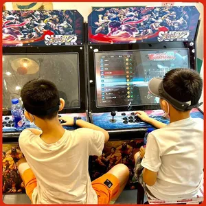 Large Moonlight Treasure Box Arcade Fighting Game - King of Fighters '97 Nostalgic Street Fighter Two - Player Desktop Coin - Operated Joystick Video Game Machine thumbnail-3