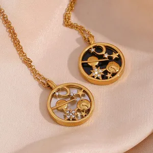 316L Stainless Steel Necklace Manufacturer - Waterproof Anti-Tarnish Custom Pendant With 18K Vacuum PVD Plating thumbnail-3