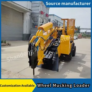Mini Compact Wheel Mucking Loader Low Body Narrow Tunnel Rock Mucking Machine For Small Mine thumbnail-4