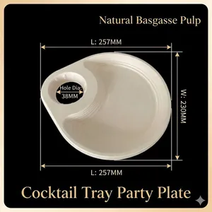 Eco-Friendly Paper Pulp 2/4 Cup Carrier Tray Hot Drink Holder for Takeaway thumbnail-3