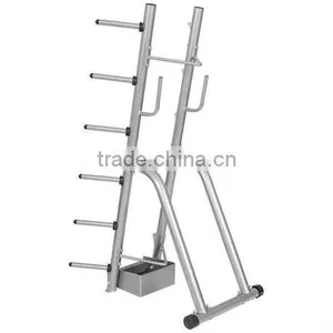 Professional Aerobic Barbell Set and Weight Plate Stand thumbnail-3