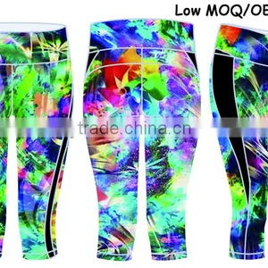 Original Design China Factory Women High Waist Print Pants Capri Pants thumbnail-1