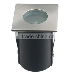 IP65 LED Lamps 6X0.065W Square Stainless Steel Underground Light With Driver for Outdoor Yard Decoration thumbnail-1