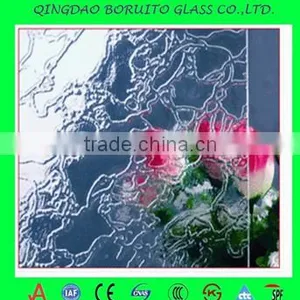 3-19mm Extra Clear Patterned Glass/decorative Frosted Glass/Clear Screen Printing Glass Quality Choice thumbnail-3