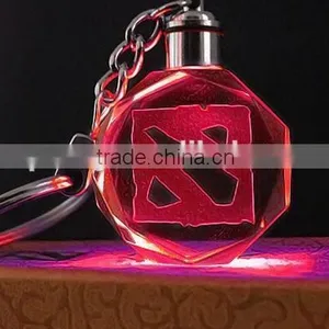 High Quality Crystal Dota 2 Promotional Key Chain Motorycycle KeyChain thumbnail-1