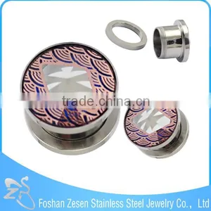 Hot Fashion Surgical Steel Pyrex Ear Plug Glass Body Ear Piercing Jewelry thumbnail-5