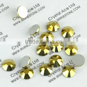 Wholesale Crystal Rhinestone Lead Free Aurum Colour Bulk Non Hot Fix Rhinestones for for Nail Art or Face thumbnail-2