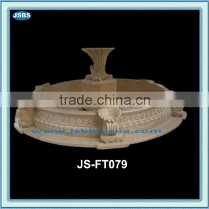 Marble Beige Fountain Base thumbnail-1