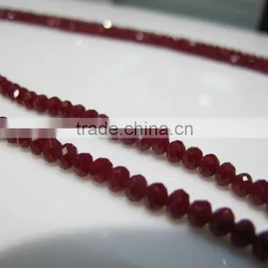 4mm Glass Rondelle Beads for DIY Necklace BZ008 thumbnail-1