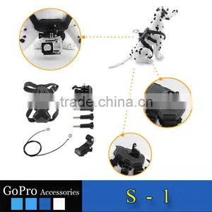 2016 New Wholesale Dog Selfie Mount Kit Pet Dog Harness Chest Band Strap Kit for Go Pro Camera Hero 3 4 3+ 2 1 thumbnail-2