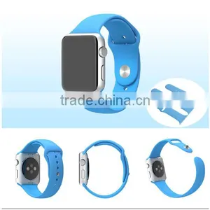 HOT Factory Price 38mm/42mm Colorful Silicon Watch Strap for Apple Watch thumbnail-2