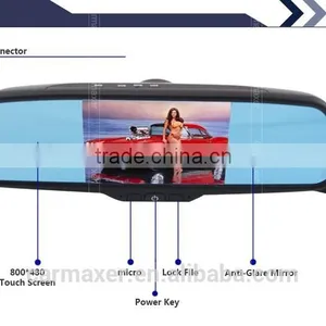 5" Capacitive Screen Android4.0 1080P WIFI Car DVR Rearview Monitor Rearview Mirror Gps Android for Special Car Quality Choice thumbnail-2